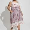 TORRID Maxi Gauze Lace Inset Hi Low Dress -Cheap Torrid Shop 40125191 08287 hi