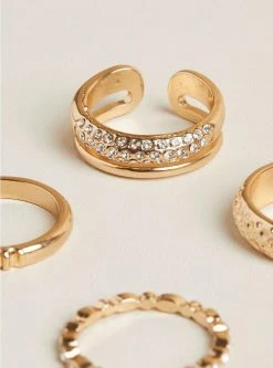 Null Multi Textured Ring Set -Cheap Torrid Shop 40145014 00144 av4