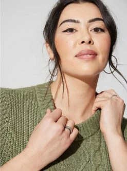 TORRID Chunky Knit Drop Shoulder Pullover -Cheap Torrid Shop 40150073 00001 av3