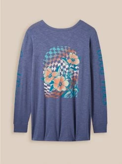 Null Good Vibes Classic Fit Super Soft Slub Crew Neck Long Sleeve Tee -Cheap Torrid Shop 40155027 06637 av2