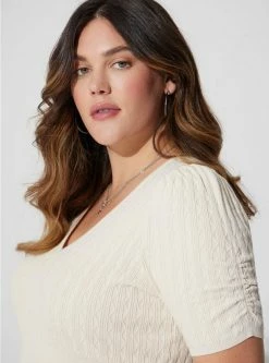 TORRID Fitted Pullover V-neck Sweater -Cheap Torrid Shop 40155036 10327 av3