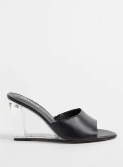 TORRID Lucite Wedge Mule (WW) -Cheap Torrid Shop 40185080 00133 av2