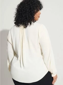 TORRID Studio Crepe De Chine Button Front Long Sleeve Blouse -Cheap Torrid Shop 40185155 10327 av2