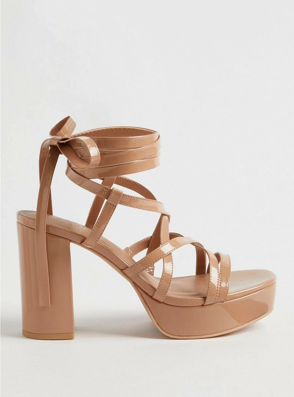 TORRID Strappy Lace Up Platform Heeled Sandal (WW) 6 TORRID Strappy Lace Up Platform Heeled Sandal (WW) - Image 4