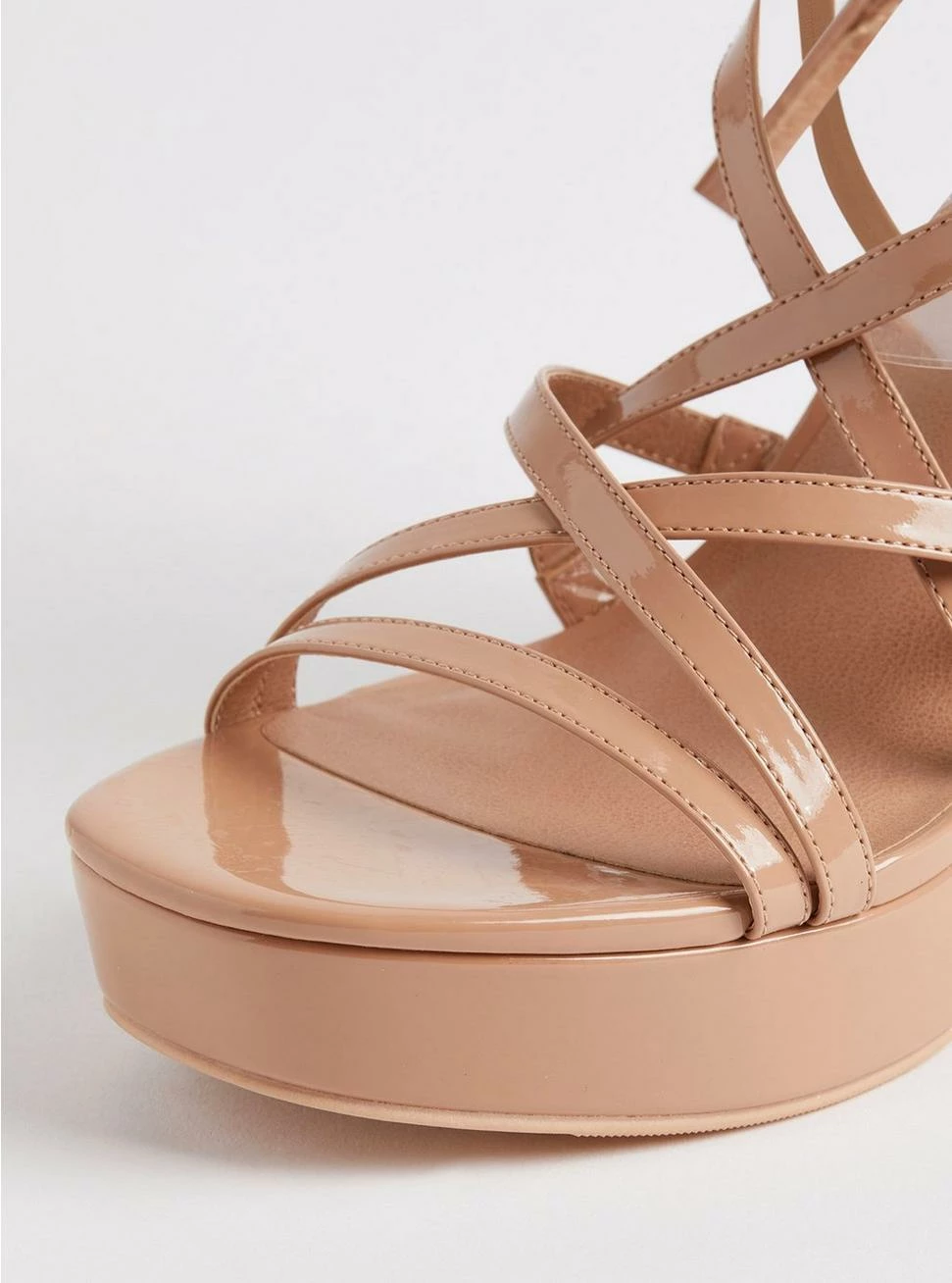 TORRID Strappy Lace Up Platform Heeled Sandal (WW) 8 TORRID Strappy Lace Up Platform Heeled Sandal (WW) - Image 6