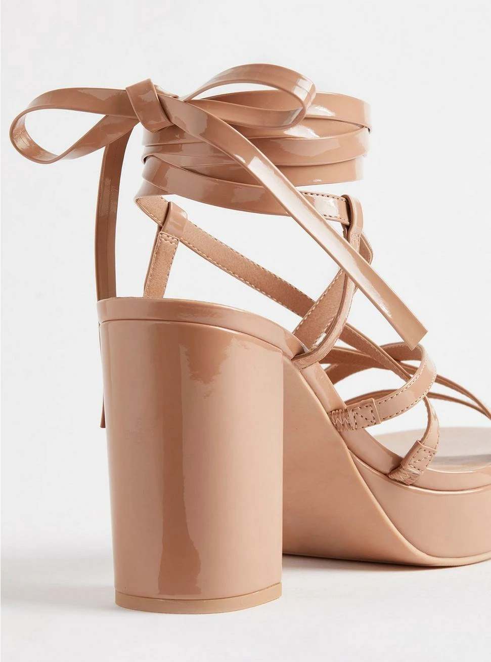 TORRID Strappy Lace Up Platform Heeled Sandal (WW) 10 TORRID Strappy Lace Up Platform Heeled Sandal (WW) - Image 8