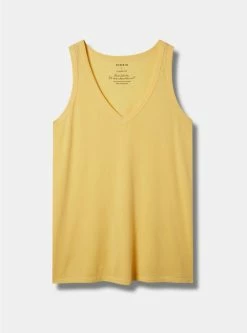 TORRID Girlfriend Signature Jersey V-Neck Tank -Cheap Torrid Shop 40185250 02532 flat