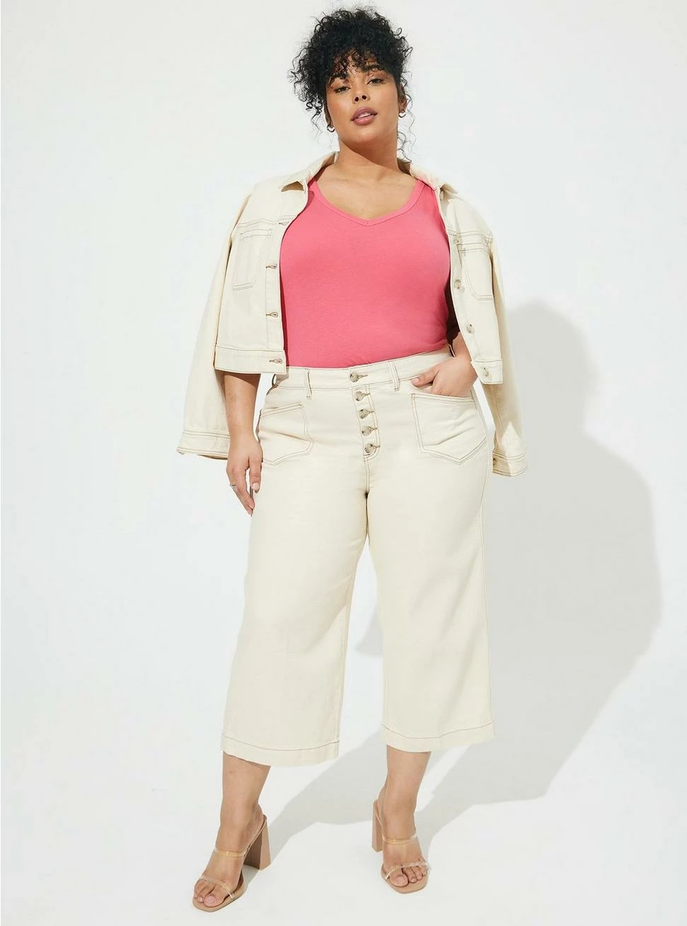 TORRID Girlfriend Signature Jersey V-Neck Tank 4 TORRID Girlfriend Signature Jersey V-Neck Tank - Image 2