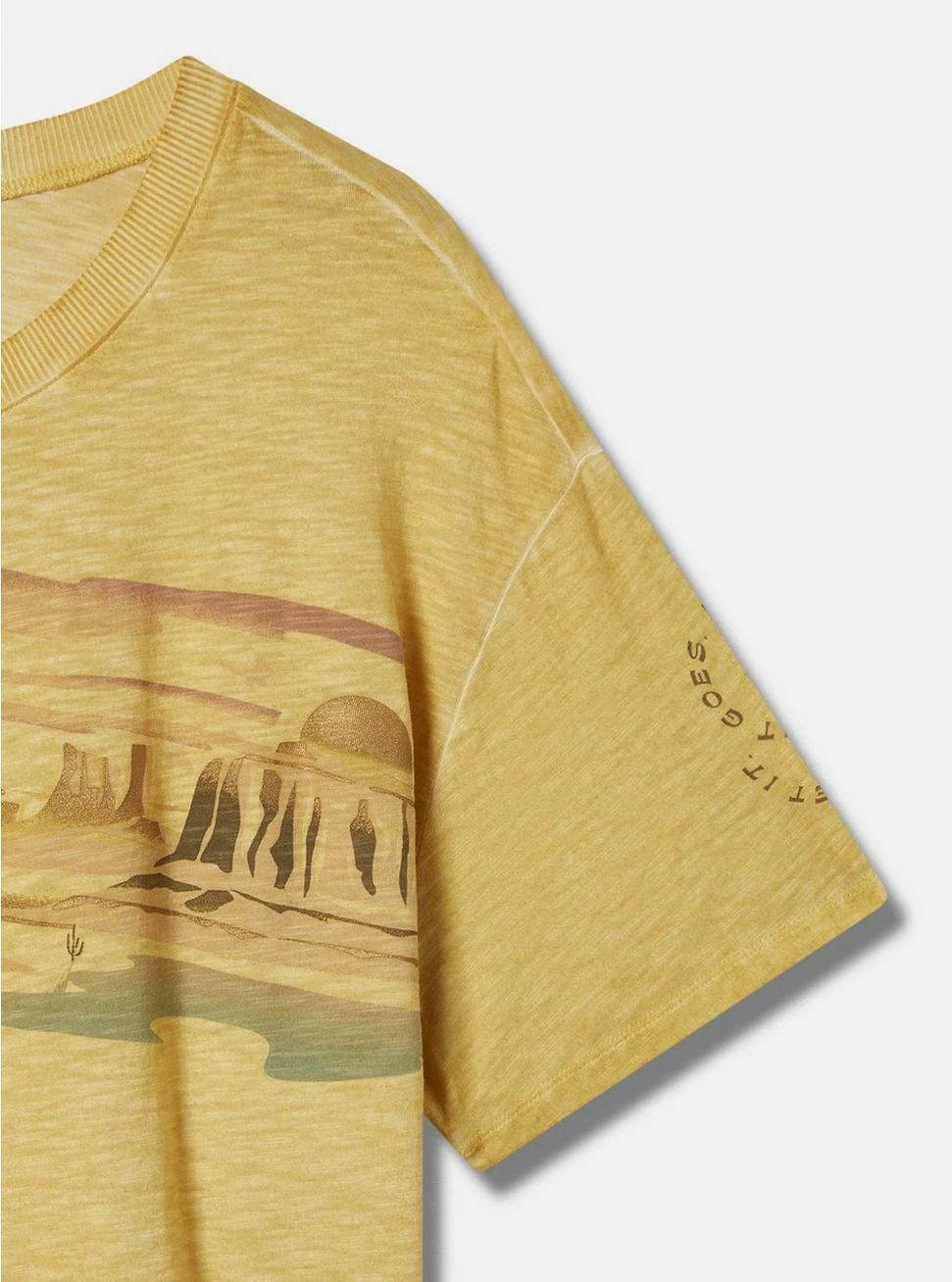 TORRID Desert Sun Relaxed Fit Super Soft Slub Crew Neck Crop Foil Tee 8 TORRID Desert Sun Relaxed Fit Super Soft Slub Crew Neck Crop Foil Tee - Image 6