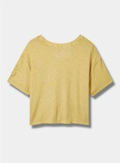 TORRID Desert Sun Relaxed Fit Super Soft Slub Crew Neck Crop Foil Tee 16 TORRID Desert Sun Relaxed Fit Super Soft Slub Crew Neck Crop Foil Tee -Cheap Torrid Shop 40185640 00014 av6