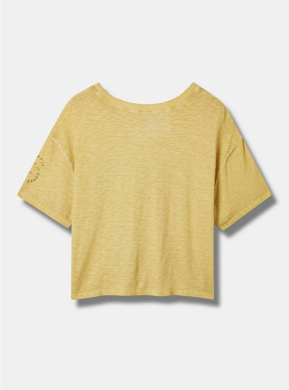 TORRID Desert Sun Relaxed Fit Super Soft Slub Crew Neck Crop Foil Tee 9 TORRID Desert Sun Relaxed Fit Super Soft Slub Crew Neck Crop Foil Tee - Image 7