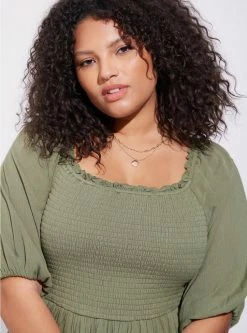 TORRID Midi Gauze Off The Shoulder Tiered Dress 10 TORRID Midi Gauze Off The Shoulder Tiered Dress -Cheap Torrid Shop 40186016 10321 av3