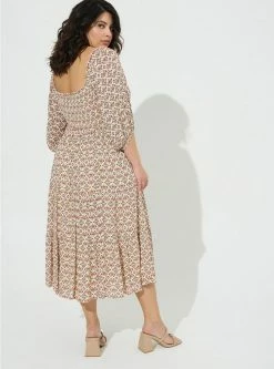 TORRID Midi Gauze Off The Shoulder Tiered Dress -Cheap Torrid Shop 40186016 10327 av2