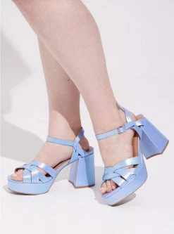 TORRID Platform Flared Heel Sandal (WW) -Cheap Torrid Shop 40195008 00134 av1