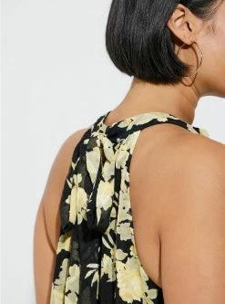 TORRID Clip Floral Mock Neck Halter -Cheap Torrid Shop 40195214 06769 av4