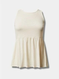 TORRID Cotton Modal Slub Boat Neck Babydoll Tank 9 TORRID Cotton Modal Slub Boat Neck Babydoll Tank -Cheap Torrid Shop 40200092 10327 flat