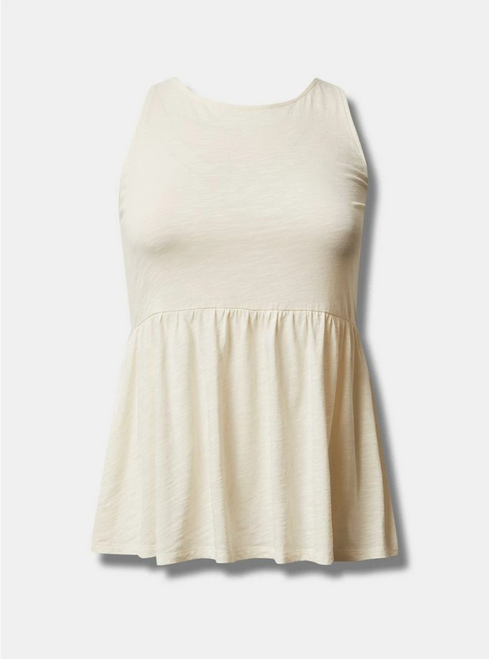 TORRID Cotton Modal Slub Boat Neck Babydoll Tank 6 TORRID Cotton Modal Slub Boat Neck Babydoll Tank - Image 4