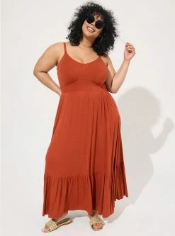 TORRID Maxi Super Soft Tiered Dress