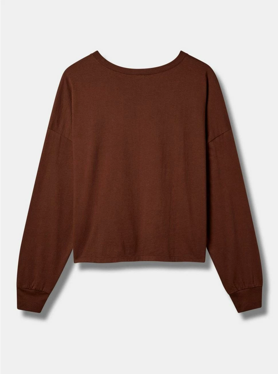 Null Positive Vibes Relaxed Fit Cotton Jersey Crew Neck Long Sleeve Crop Tee 5 Null Positive Vibes Relaxed Fit Cotton Jersey Crew Neck Long Sleeve Crop Tee - Image 3