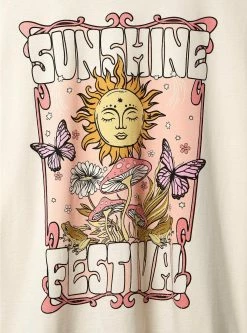 Null Sunshine Relaxed Fit Cotton Jersey Crew Neck Long Sleeve Crop Tee -Cheap Torrid Shop 40200779 00140 av3