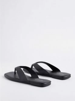 TORRID Square Toe Thong Sandal (WW) -Cheap Torrid Shop 40205037 00133 av2