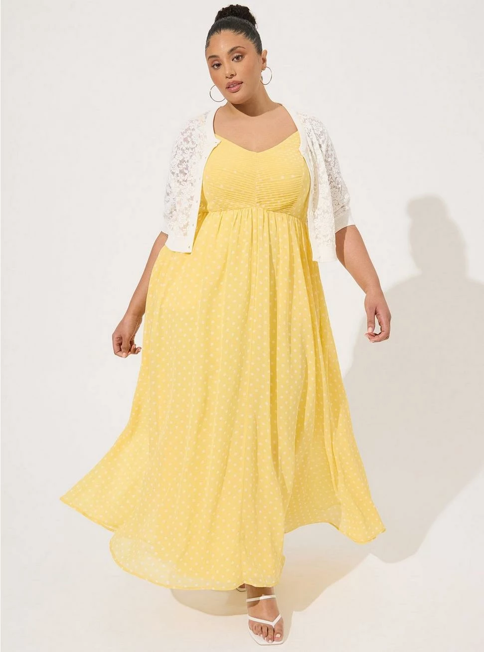 TORRID Lace Cropped Shrug Button Front Sweater 6 TORRID Lace Cropped Shrug Button Front Sweater - Image 4