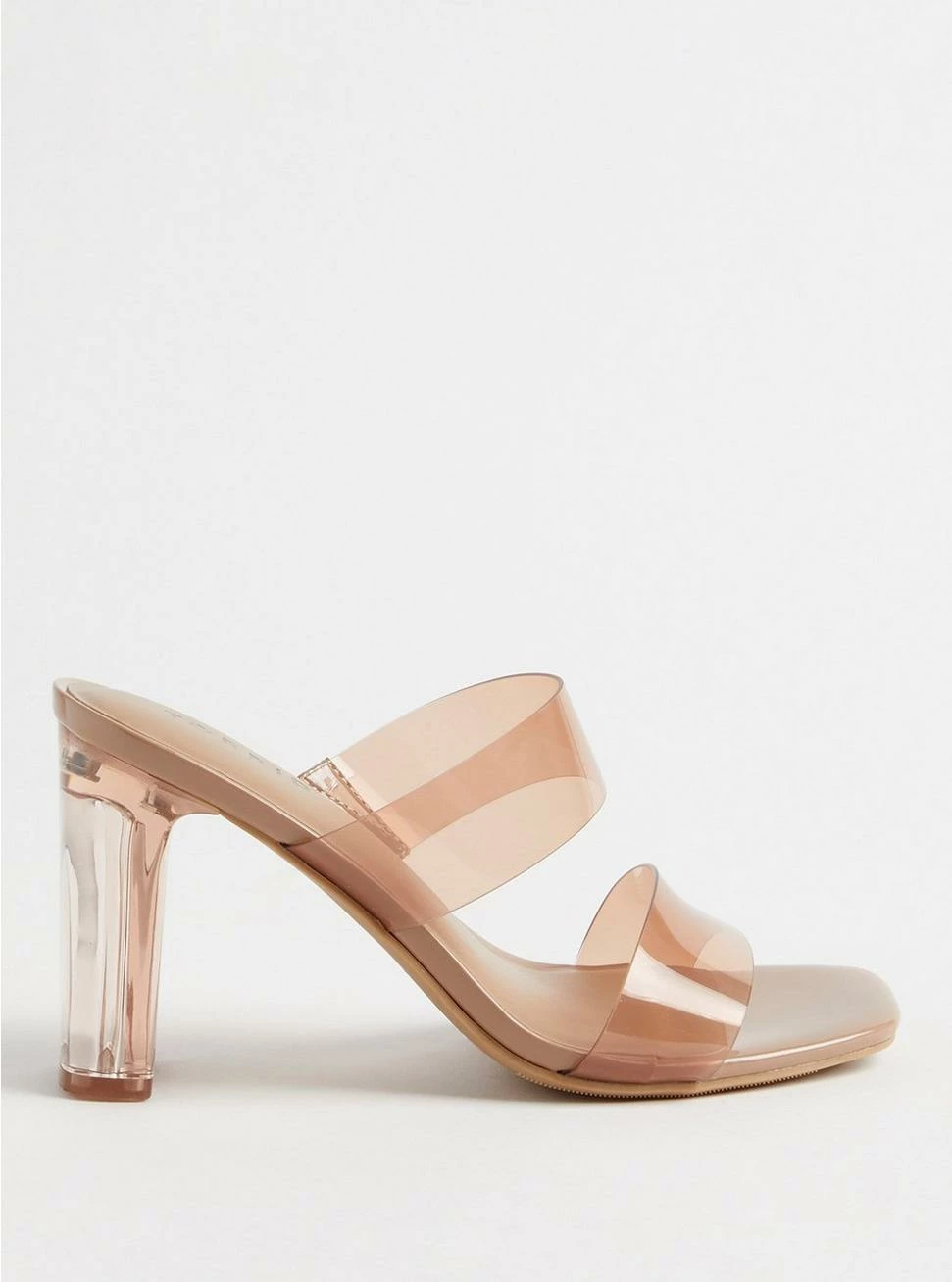 TORRID Double Strap Lucite Heel Sandal (WW) 4 TORRID Double Strap Lucite Heel Sandal (WW) - Image 2