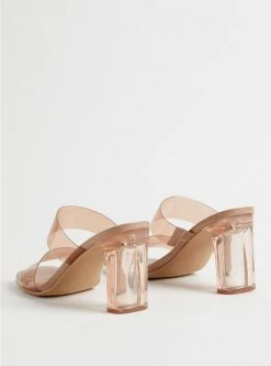 TORRID Double Strap Lucite Heel Sandal (WW) 8 TORRID Double Strap Lucite Heel Sandal (WW) -Cheap Torrid Shop 40225075 05049 av2