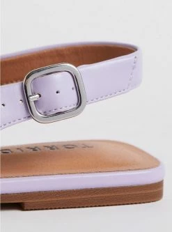 TORRID Squared Toe Slingback Flat (WW) -Cheap Torrid Shop 40230068 00827 av4