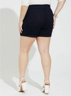 Retro Chic 5 Inch Lean Jean Embroidered Super Soft High-Rise Short -Cheap Torrid Shop 40230355 10401 av2