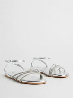 TORRID Triple Band Embroidered Sandal (WW)