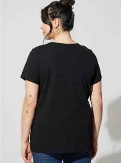 TORRID Cotton Crew Neck Tee -Cheap Torrid Shop 40255010 00684 av2