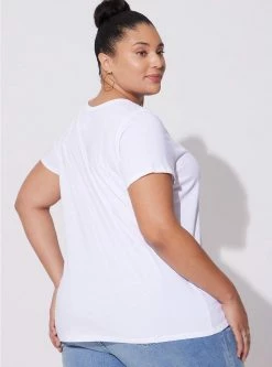 TORRID Cotton Crew Neck Tee -Cheap Torrid Shop 40255010 05590 av2