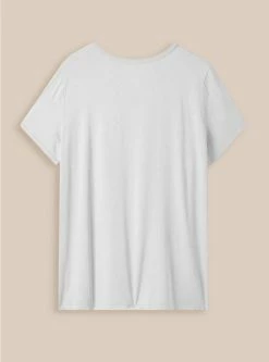 TORRID Cotton Crew Neck Tee -Cheap Torrid Shop 40255010 05590 flat