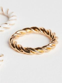 Null Enamel Textured Ring Set -Cheap Torrid Shop 40270646 00013 av4