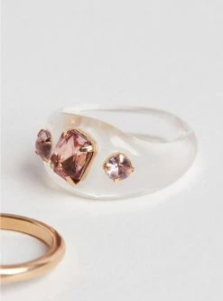 Null Resin And Stone Cocktail Ring -Cheap Torrid Shop 40325054 00119 av3