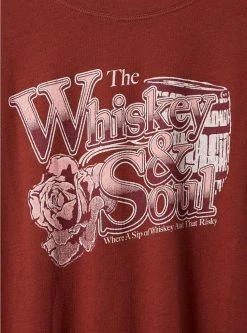 TORRID Oak Rose Fitted Signature Jersey Crew Neck Tee -Cheap Torrid Shop 40330055 07441 av3