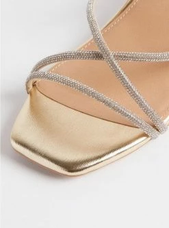 TORRID Embroidered Block Heel Sandal (WW) -Cheap Torrid Shop 40350000 00144 av3