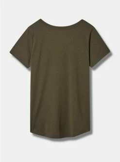 TORRID Butterfly Girlfriend Classic Fit V-Neck Tee -Cheap Torrid Shop 40610001 06580 av2