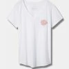 TORRID Hippy Face Girlfriend Classic Fit V-Neck Tee -Cheap Torrid Shop 40610002 05590 hi