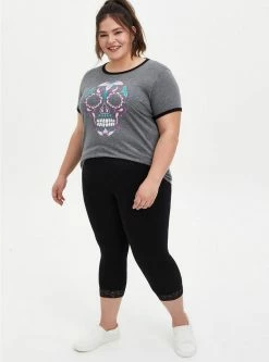 Null Capri Signature Waist Lace Trim Legging 8 Null Capri Signature Waist Lace Trim Legging -Cheap Torrid Shop 528177 00684 av2