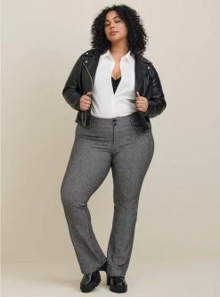 TORRID Trouser Slim Boot Studio Luxe Ponte Mid-Rise Pant