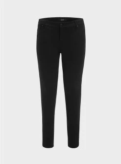 TORRID Skinny Studio Luxe Ponte Mid-Rise Pant -Cheap Torrid Shop 575536 00684 flat